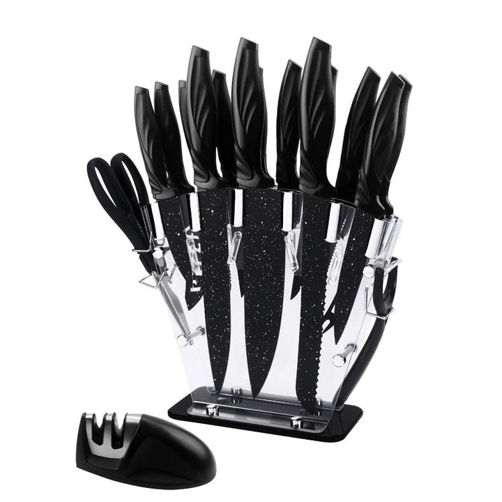 Transform Your Culinary Skills with Our Full Set Of Kitchen 17 Stainless Steel Knives
