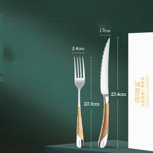 Elevate Your Dining Experience with Our Creative Household Stainless Steel Cutlery Set