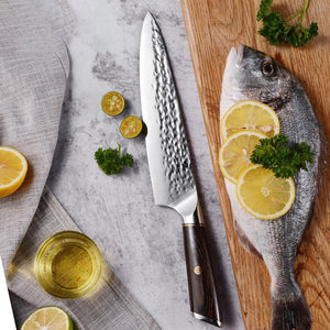 Unleash Your Culinary Skills with the 8 Inch Household Color Wooden Handle Slicing Knife