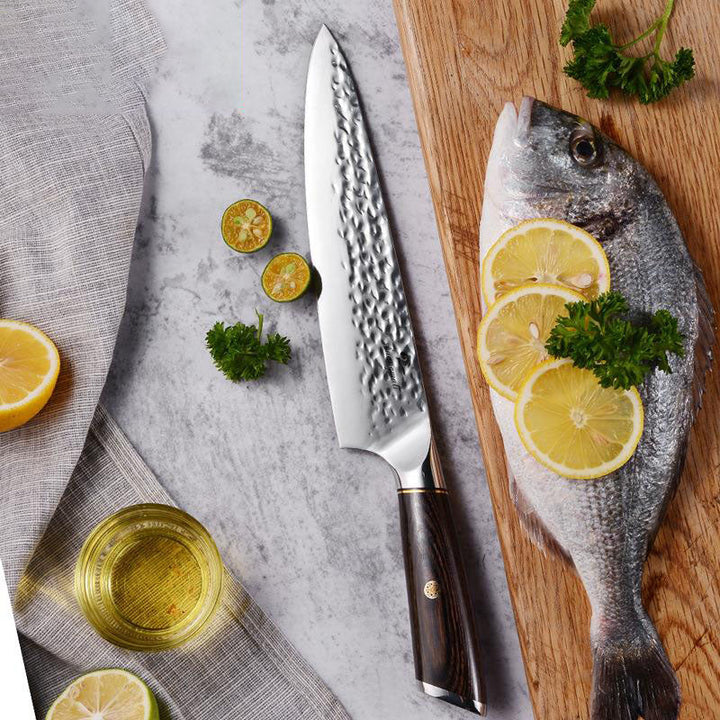 Unleash Your Culinary Skills with the 8 Inch Household Color Wooden Handle Slicing Knife