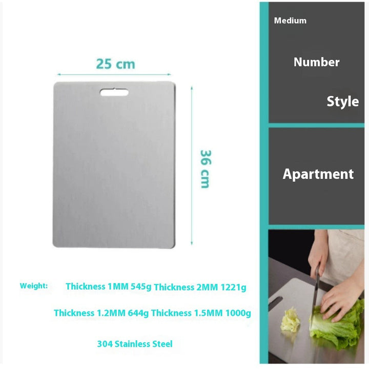 Discover the Ultimate Kitchen Companion: The Stainless Steel Double-sided Cutting Board