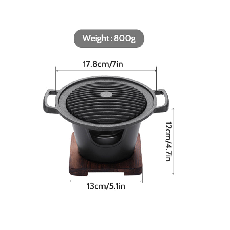 Experience the Great Outdoors with the Mini BBQ Grill Alcohol Stove