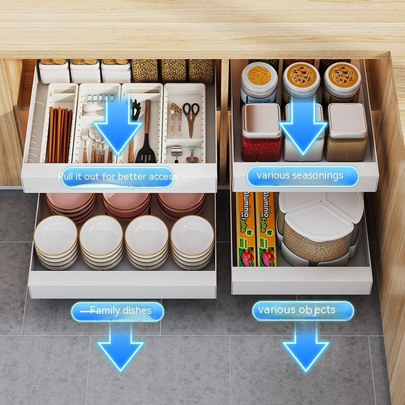 Transform Your Kitchen with the Kitchen Drawer-styled Cabinet Double Layer
