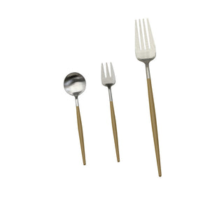 Elevate Your Dining Experience with Our Electroplating Western Tableware Stainless Steel Cutlery Set