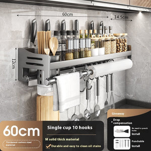 Transform Your Kitchen with Our Multifunctional Wall Mount Storage Rack