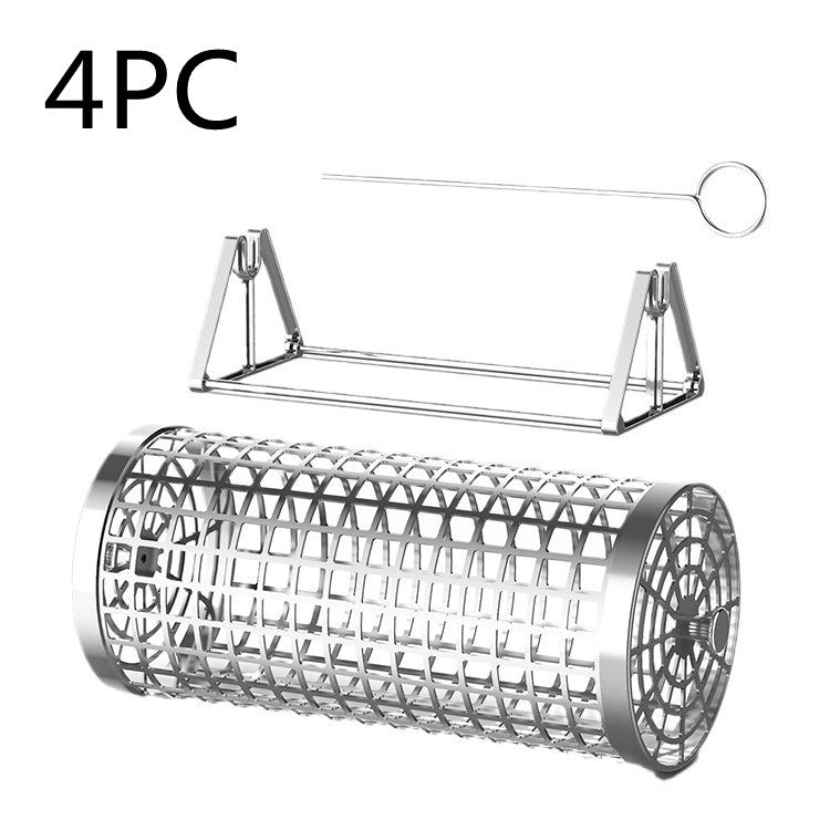 Portable Barbecue Net Rolling Grill