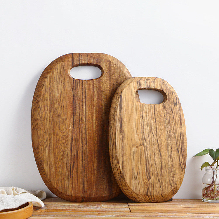 Zebra Kitchen Round Wooden Cutting Board