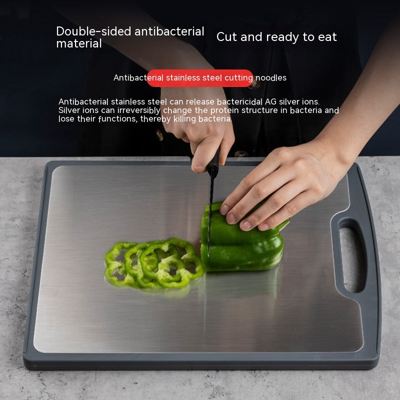 Antibacterial Stainless Steel Ebony Cutting Board