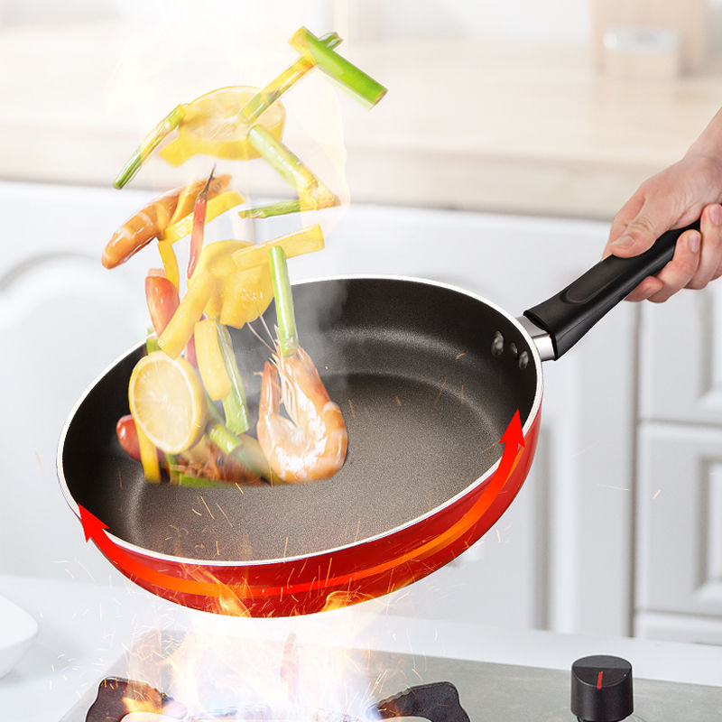 Household Simple Flat Non-Stick Frying Pan