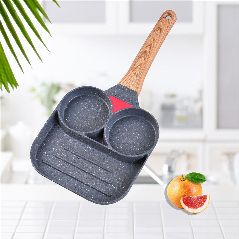 Two-hole Flat Bottom Non-stick Pan