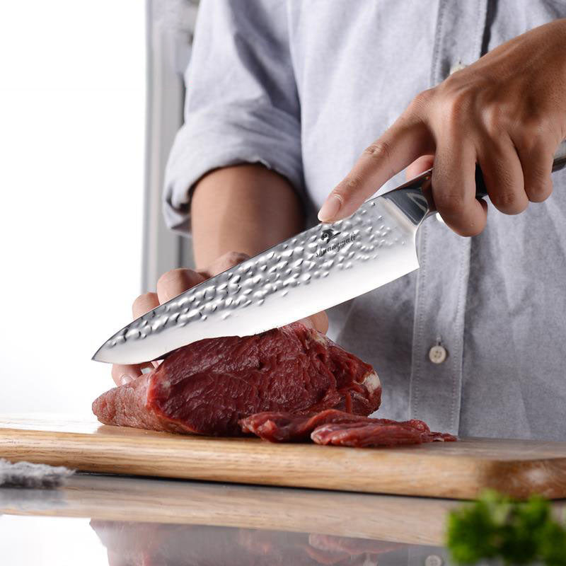 8 Inch Household Color Wooden Handle Slicing Knife