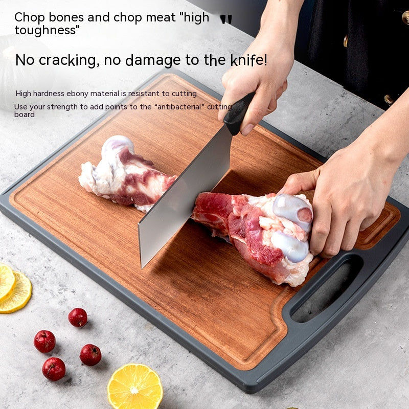 Antibacterial Stainless Steel Ebony Cutting Board