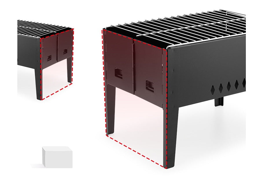 Barbecue Portable Outdoor Folding Rack Oven Set