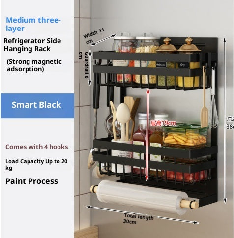 Kitchen Magnetic Punch Free Rack