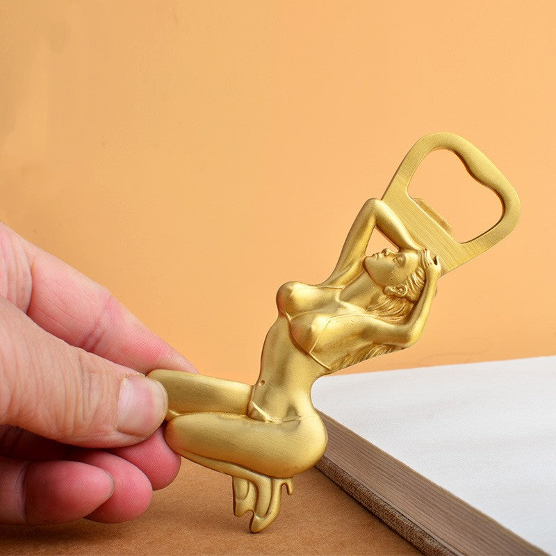 Brass Humanoid Wine Bottle Opener