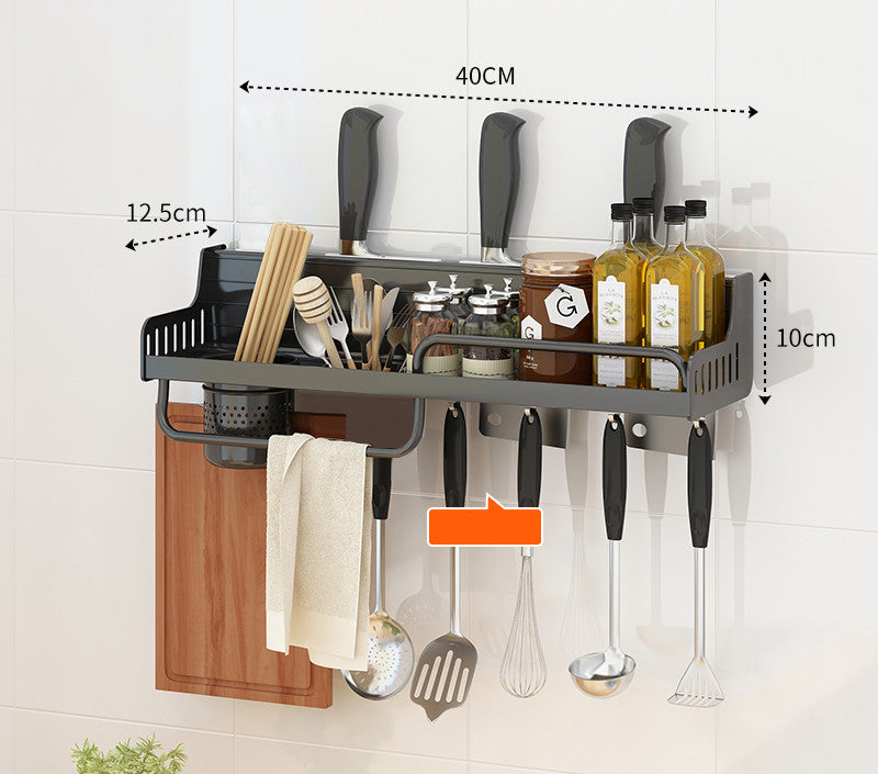 Kitchen Wall-mounted Multifunctional Storage Rack