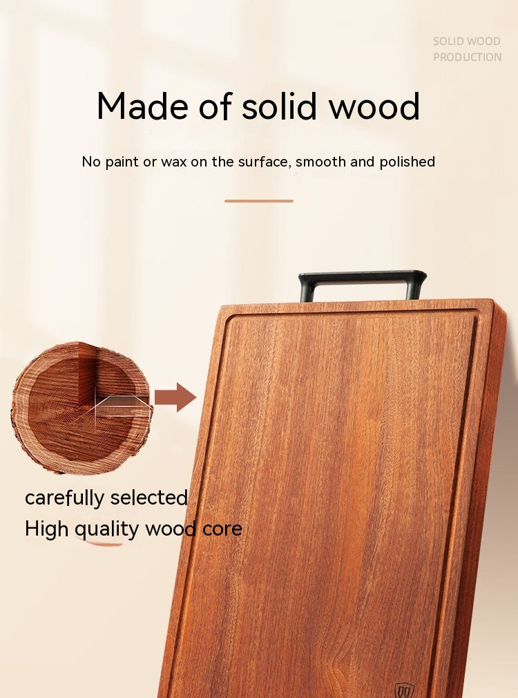 Ebony Solid Wood Household Cutting Board
