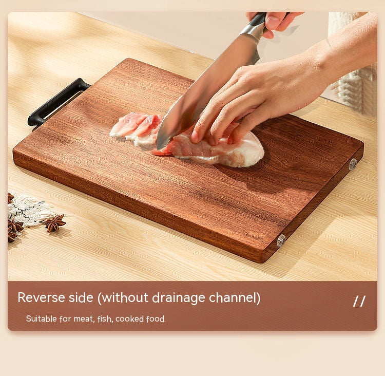 Ebony Solid Wood Household Cutting Board
