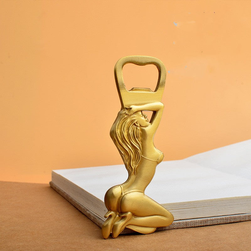 Brass Humanoid Wine Bottle Opener