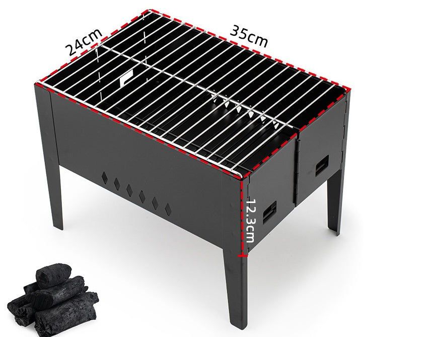 Barbecue Portable Outdoor Folding Rack Oven Set