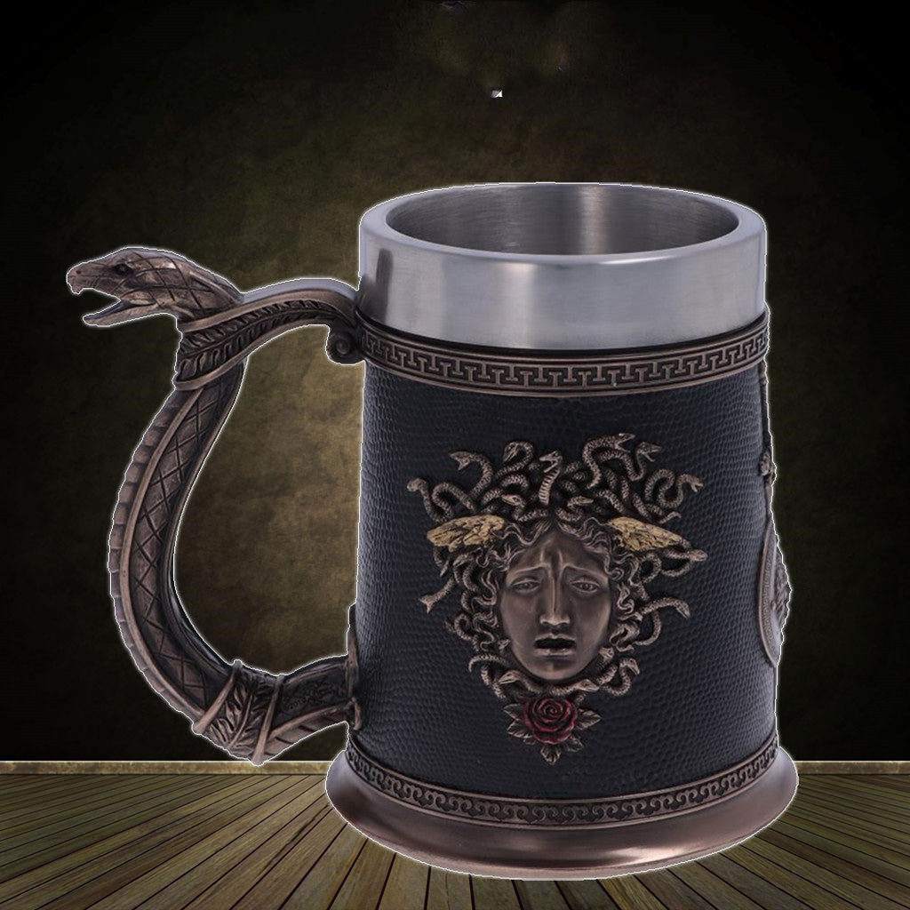 Beer Double Headed Eagle Winged Sword Mug
