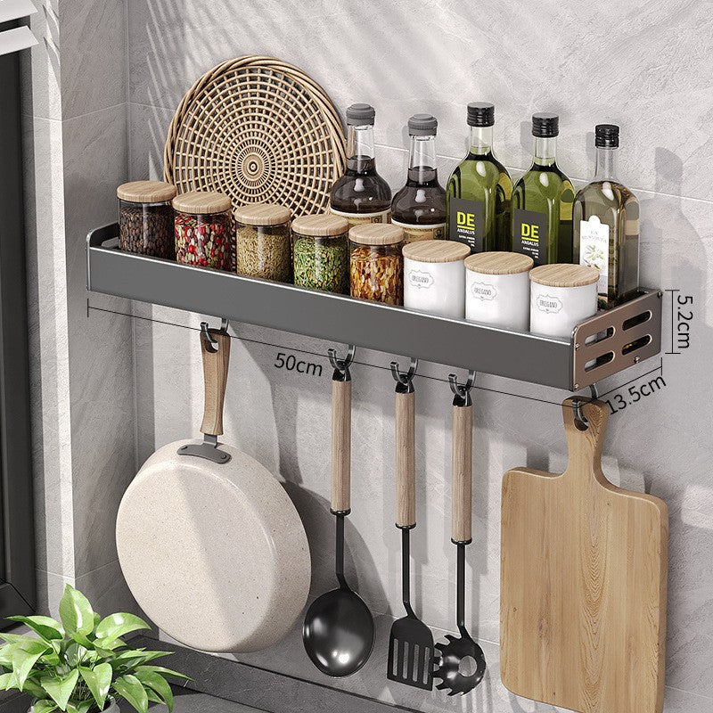 Gun Gray Kitchen Storage Rack