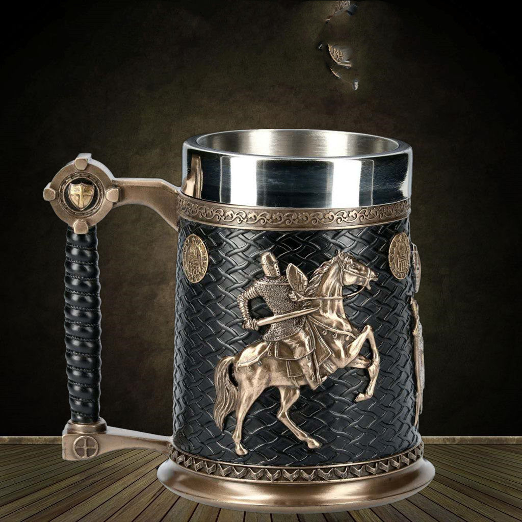 Beer Double Headed Eagle Winged Sword Mug