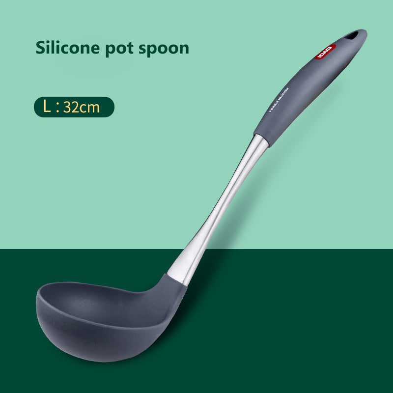 Stainless Steel Silicone Spatula Spoon