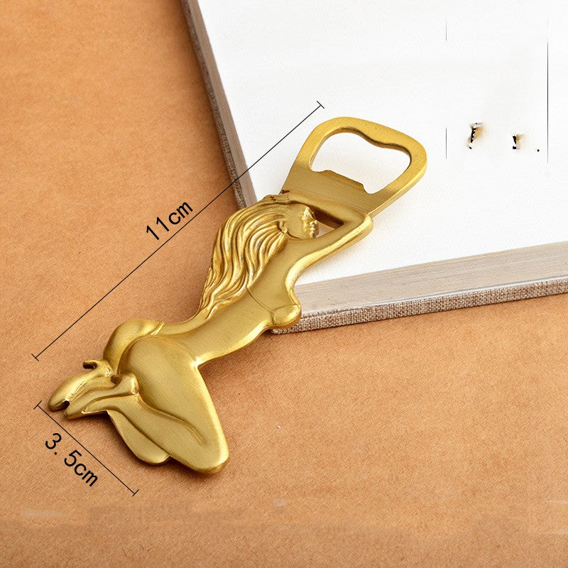 Brass Humanoid Wine Bottle Opener