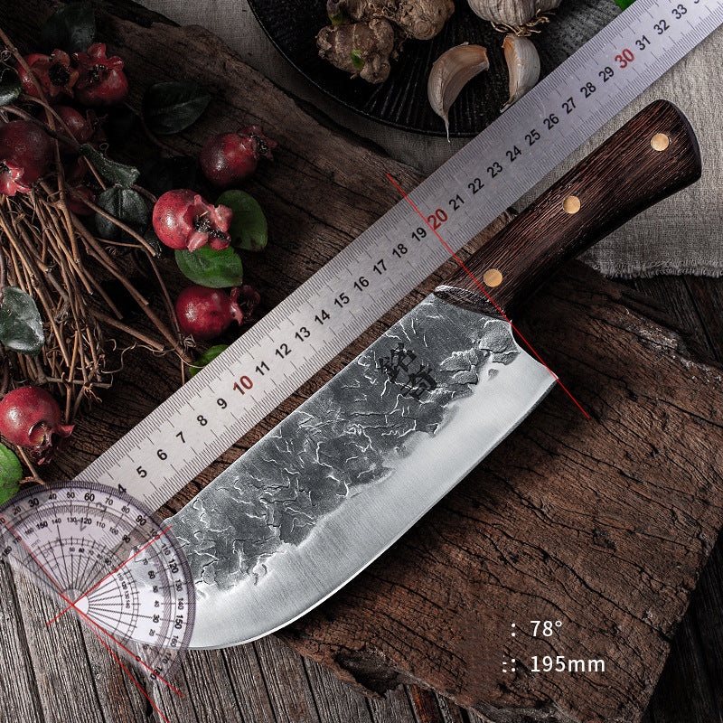 Hand Forged Longquan Old Kitchen Knife