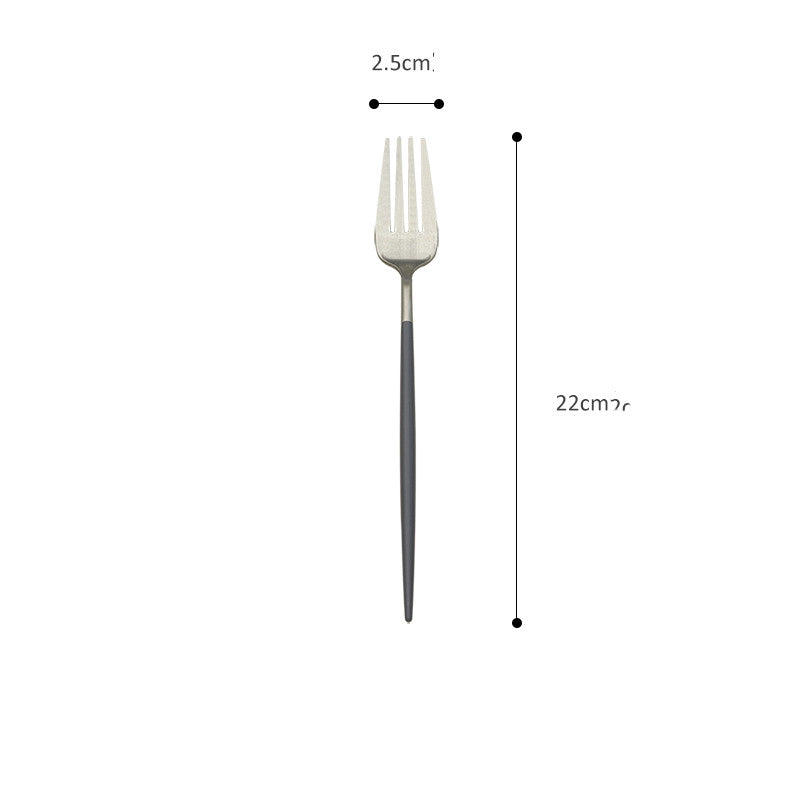 Electroplating Western Tableware Stainless Steel Cutlery Set