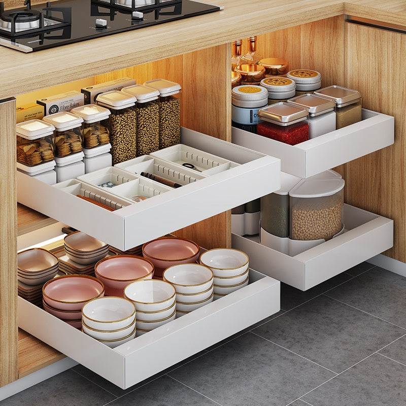 Kitchen Drawer-styled Cabinet Double Layer