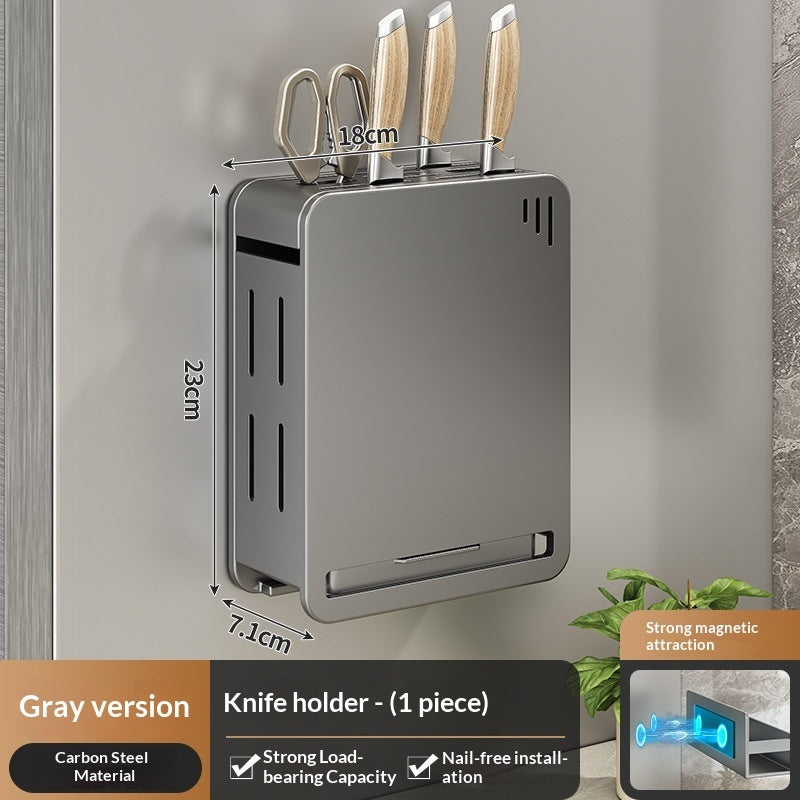 Gun Gray Kitchen Storage Rack