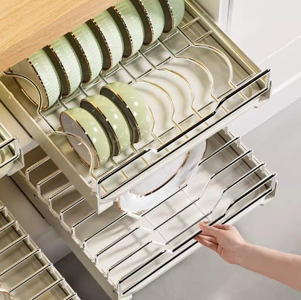 Stainless Steel Kitchen Cabinet Storage Organizer
