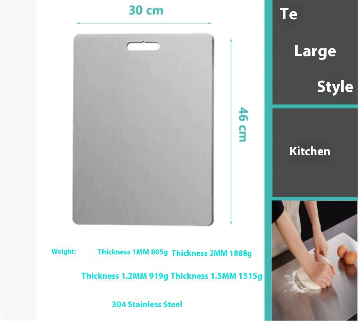Stainless Steel Double-sided Cutting Board