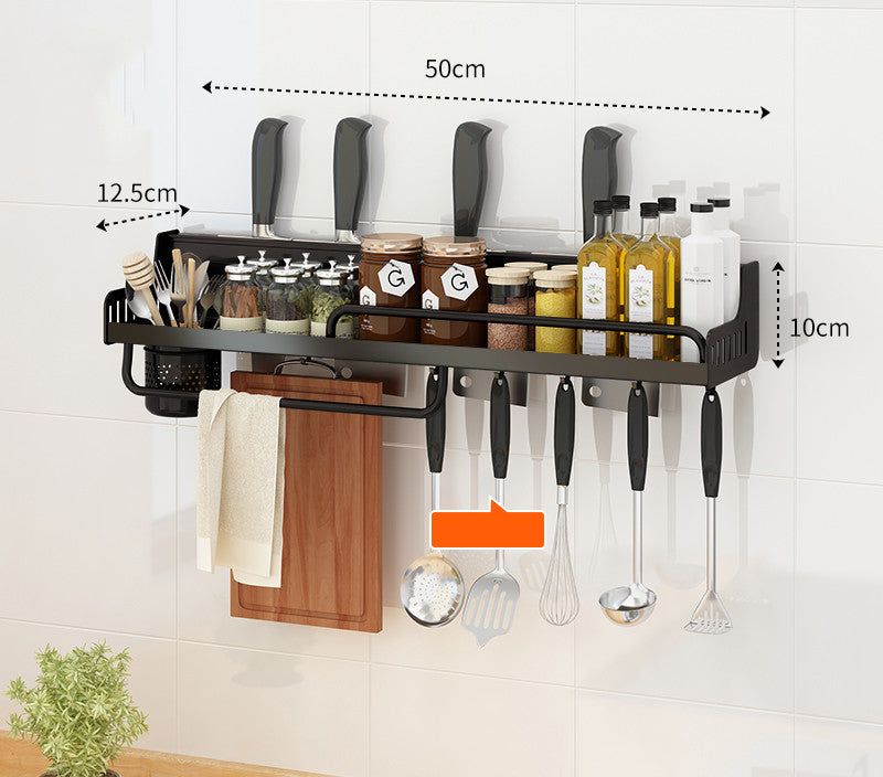 Kitchen Wall-mounted Multifunctional Storage Rack
