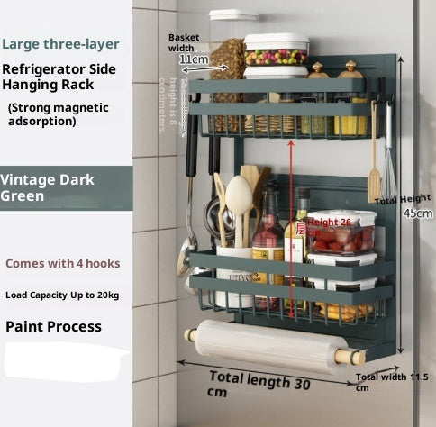 Kitchen Magnetic Punch Free Rack