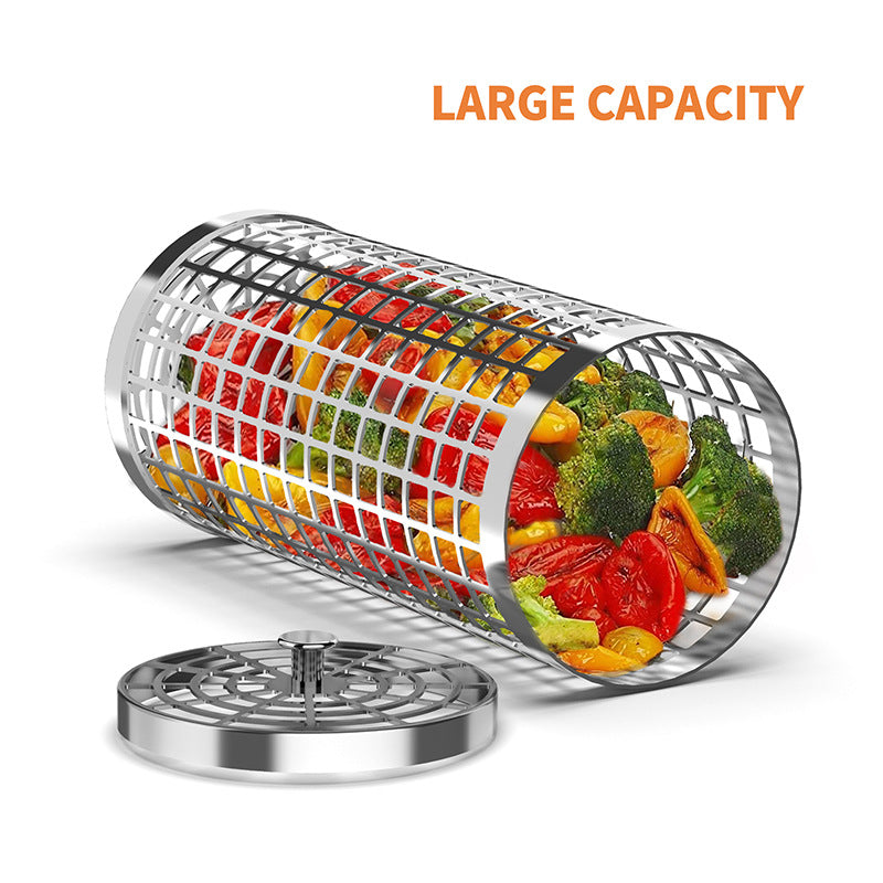 Portable Barbecue Net Rolling Grill