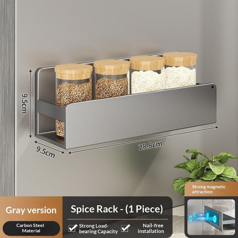Gun Gray Kitchen Storage Rack