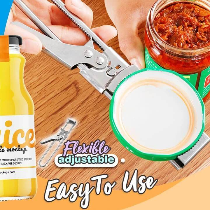 Multifunctional Stainless Steel Jar and Bottle Opener