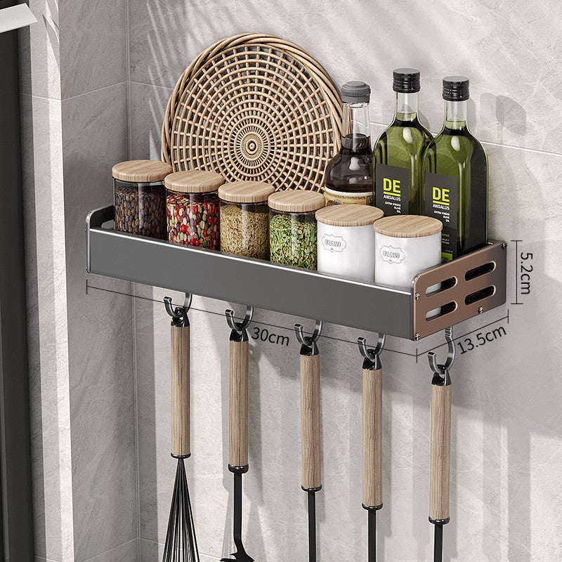 Gun Gray Kitchen Storage Rack