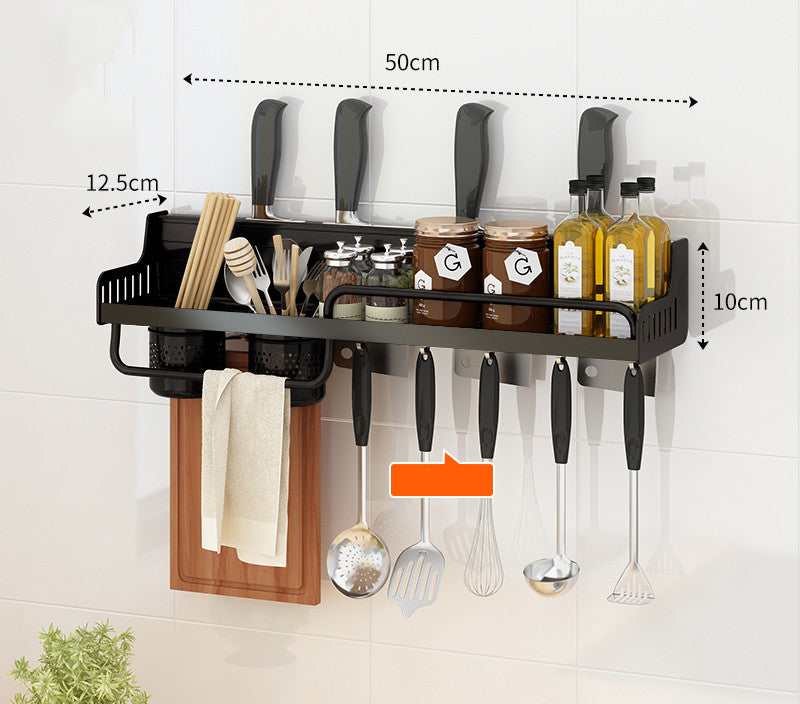Kitchen Wall-mounted Multifunctional Storage Rack