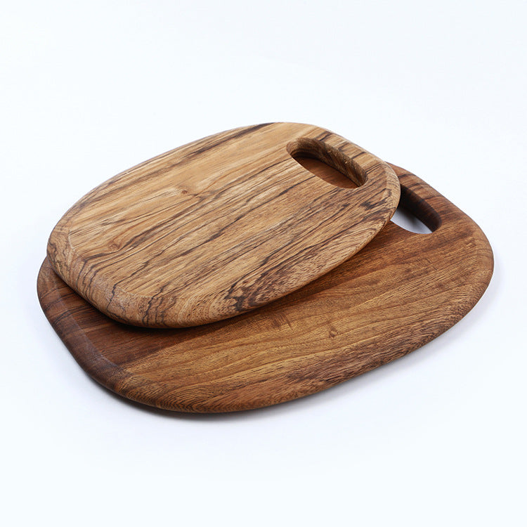 Zebra Kitchen Round Wooden Cutting Board