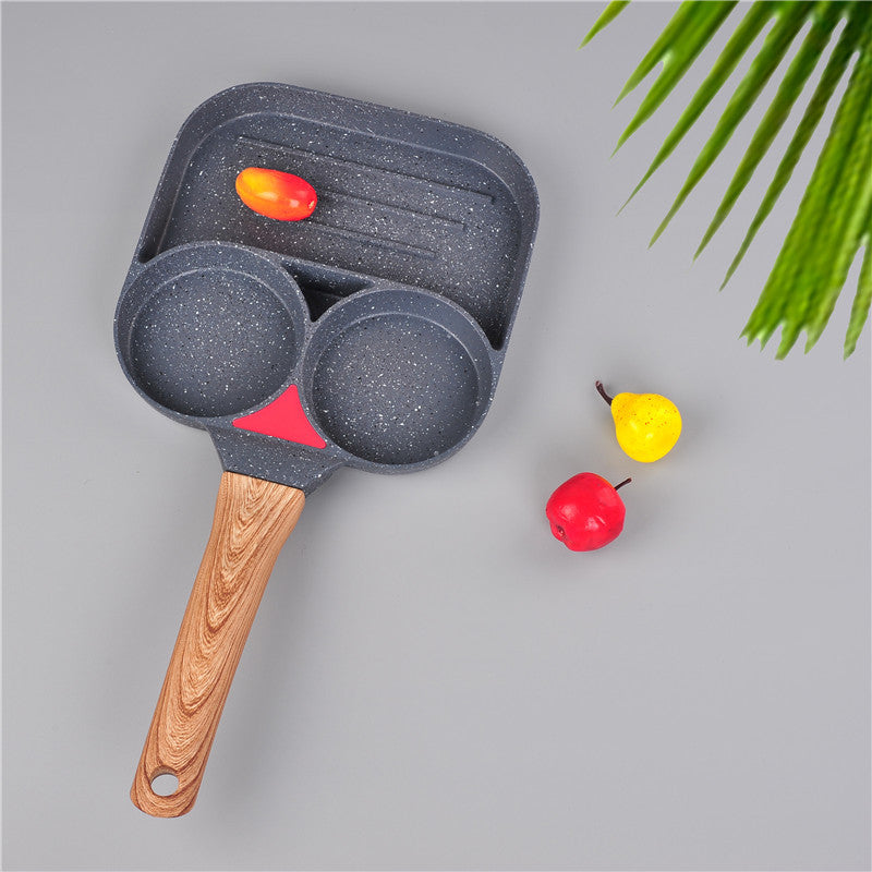 Two-hole Flat Bottom Non-stick Pan