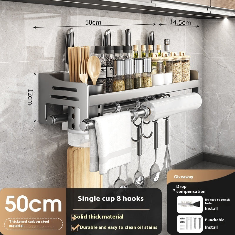 Kitchen Multifunctional Wall Mount Storage Rack