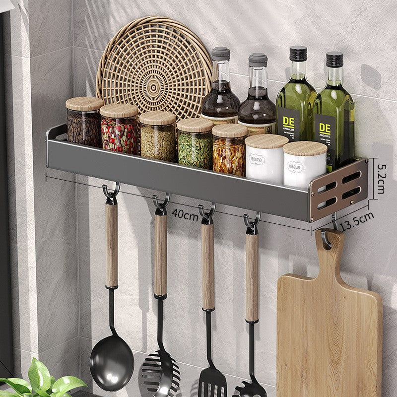 Gun Gray Kitchen Storage Rack