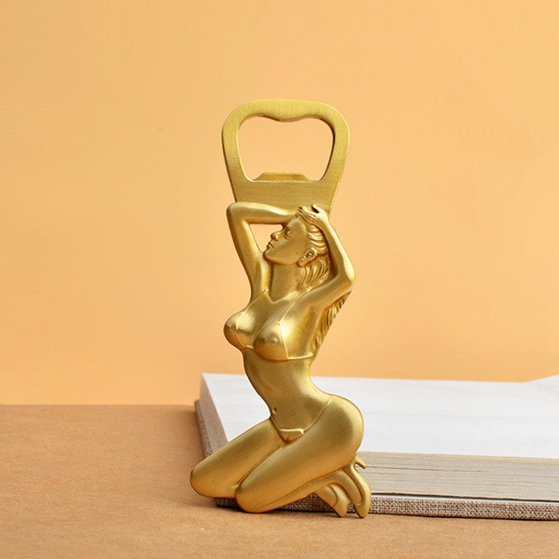 Brass Humanoid Wine Bottle Opener