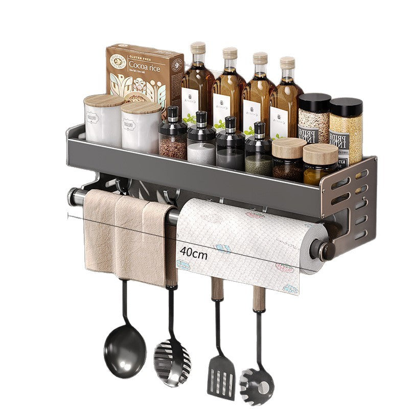 Gun Gray Kitchen Storage Rack