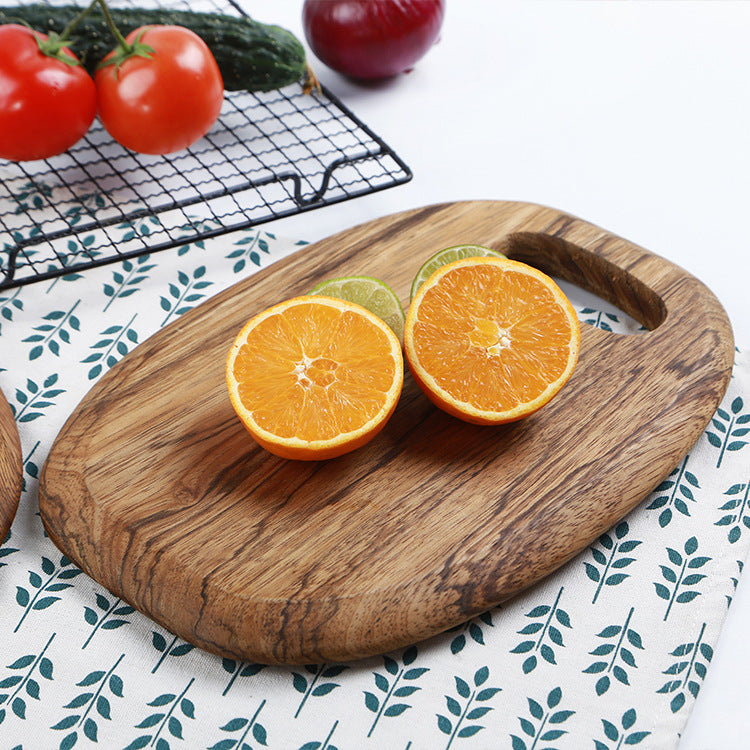 Zebra Kitchen Round Wooden Cutting Board