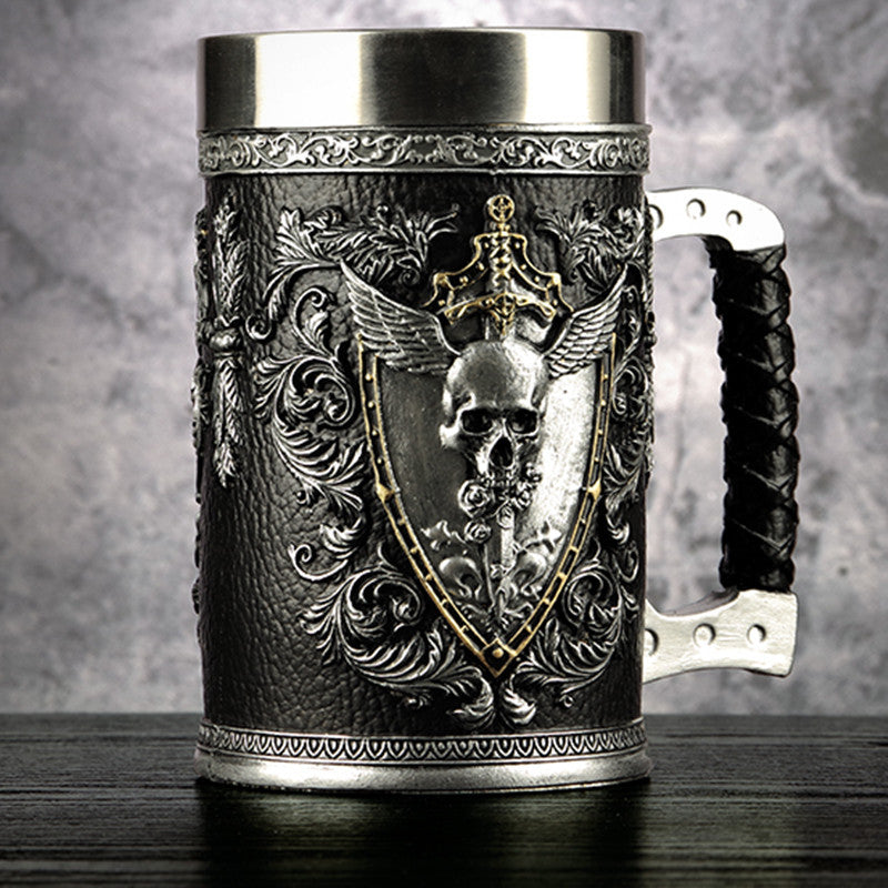 Beer Double Headed Eagle Winged Sword Mug
